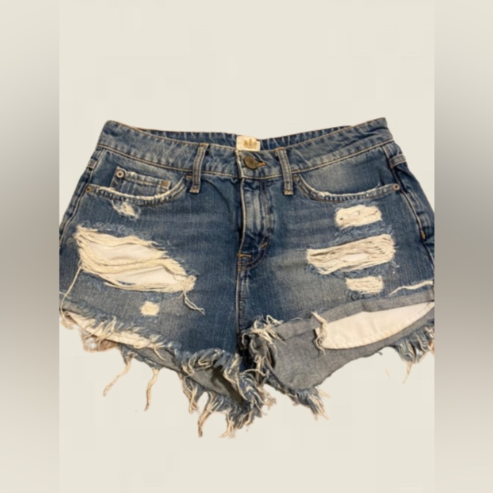 River island ripped denim shorts - Picture 1 of 2